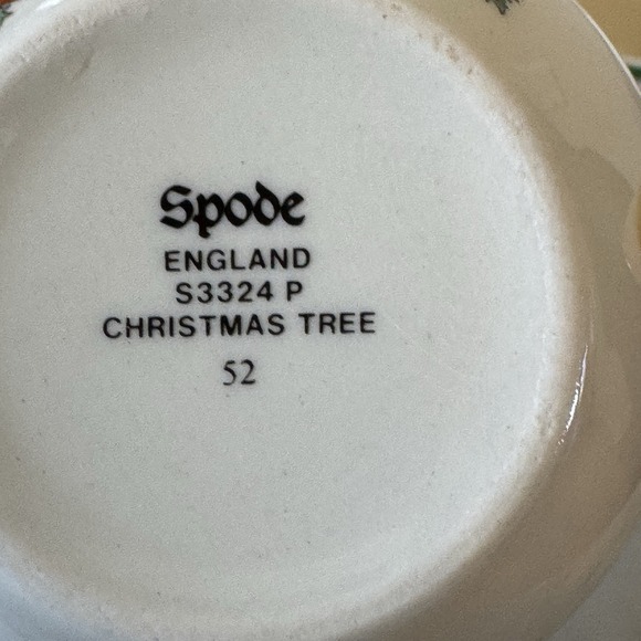 Set Of 5 Spode Christmas Tree Cups Tea Coffee Cocoa Excellent Condition England - Picture 3 of 3